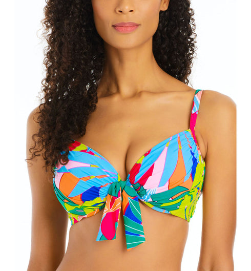 Women's Life of the Party Tie-Front Bikini Top